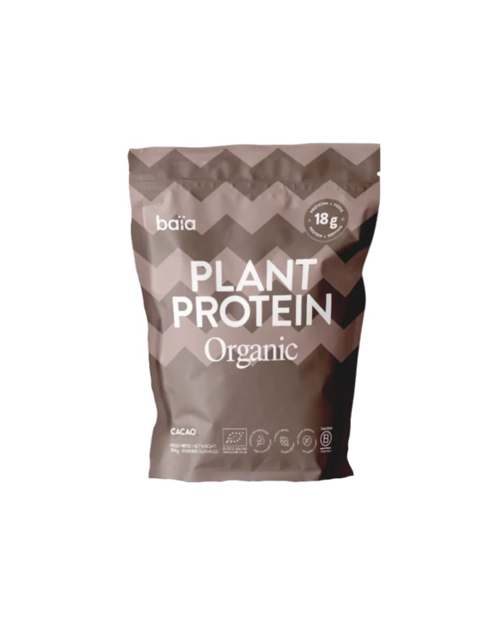 baia plant protein organic sabor cacao 750g