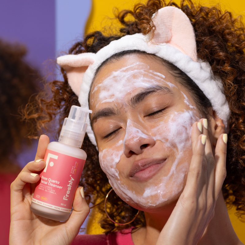 limpiador facial freshly textura modelo