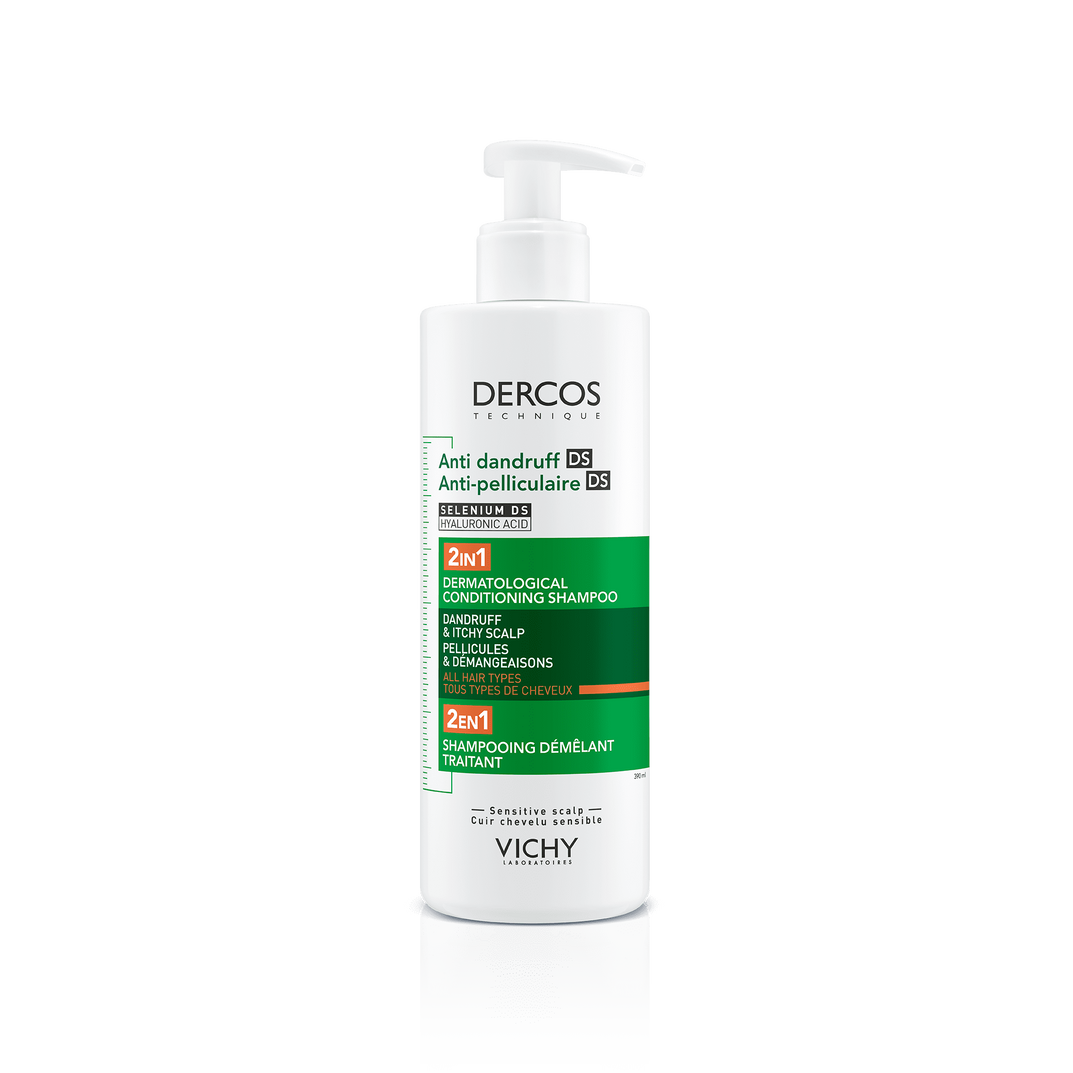 dercos 2 en 1 anticaspa 390ml