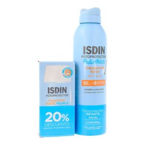 isdin pack fusion water pediatrics spray transparent