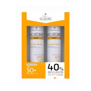 pack heliocare 360 invisible spray 50 spf 2 x 200ml