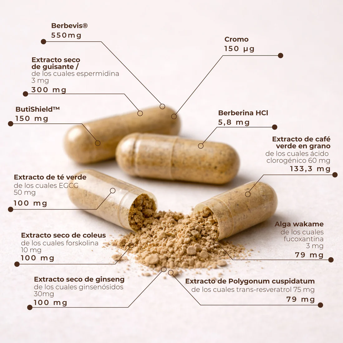 KOBHO GLP INGREDIENT4ES CAPSULAS
