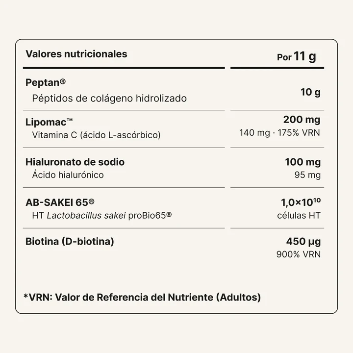 colageno baia valores nutricionales